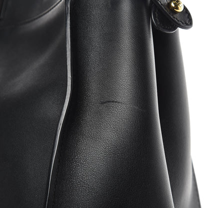 Fendi Vitello Seta Shiny Nappa Large Peekaboo Iconic Satchel Black 15 of 15
