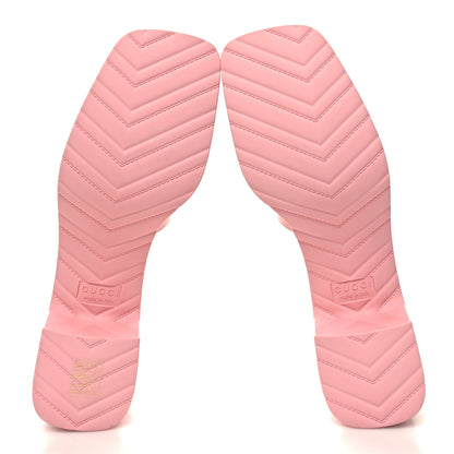 Gucci Rubber Gucci Logo Womens Platform 20/60mm Slide Sandals 40 Wild Rose 5 of 9