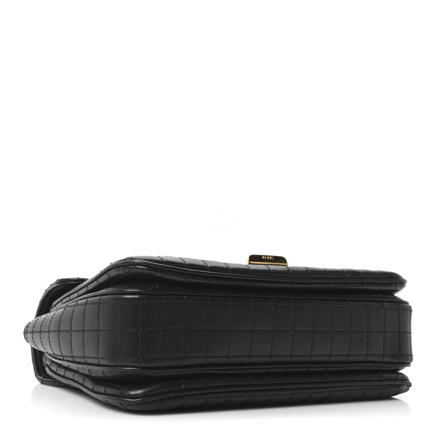Calfskin Quilted Medium C Bag Black