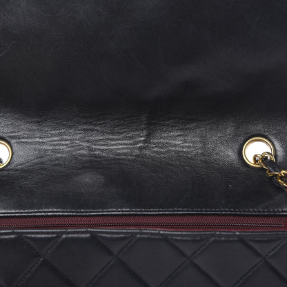 Chanel Lambskin Quilted Medium Single Flap Black 12 of 13