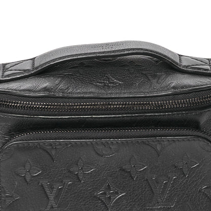 Louis Vuitton Calfskin Monogram Shadow Rush Bumbag Black 7 of 9