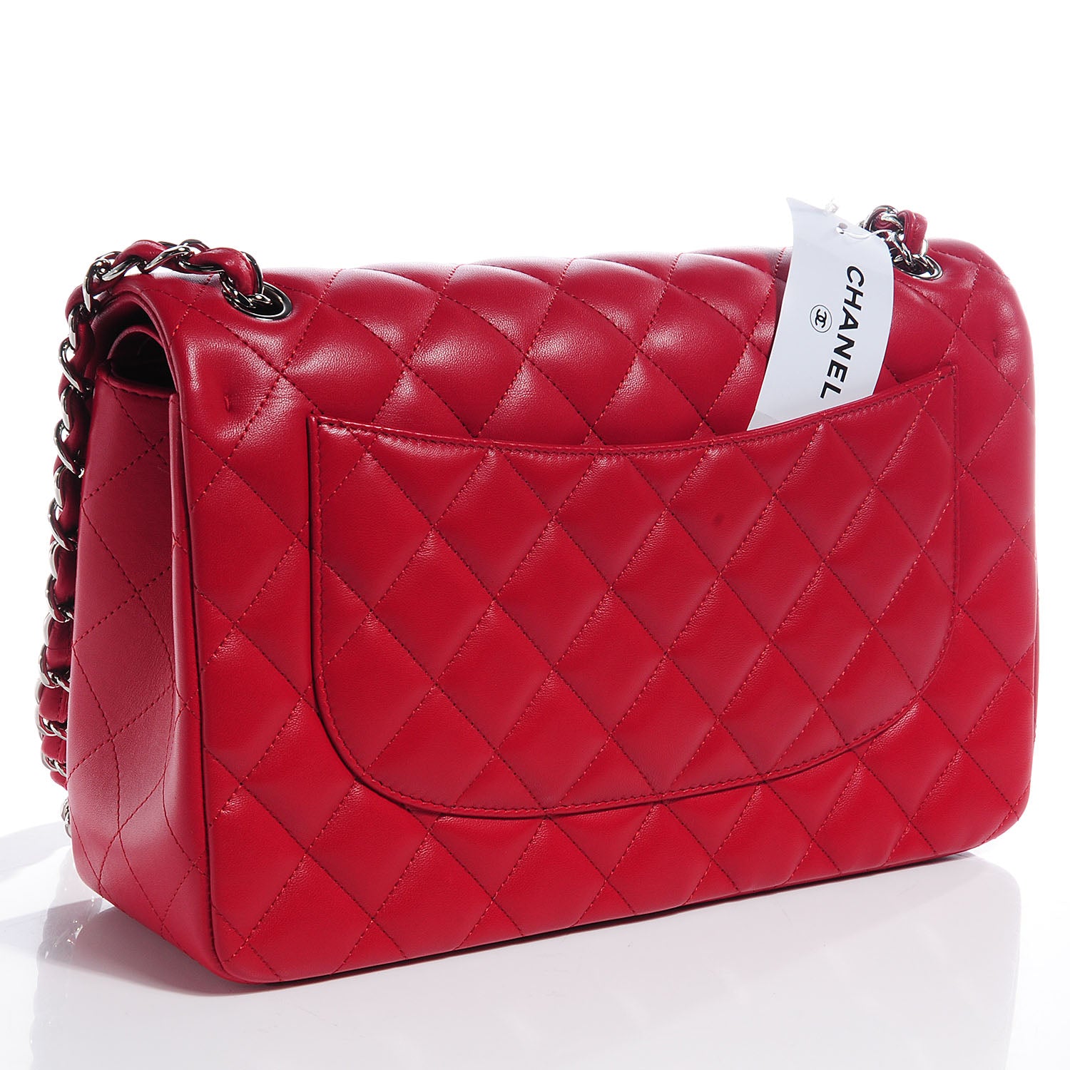Chanel Lambskin Jumbo Double Flap Red 3 of 8