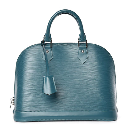Louis Vuitton Epi Alma PM Cyan 1 of 8
