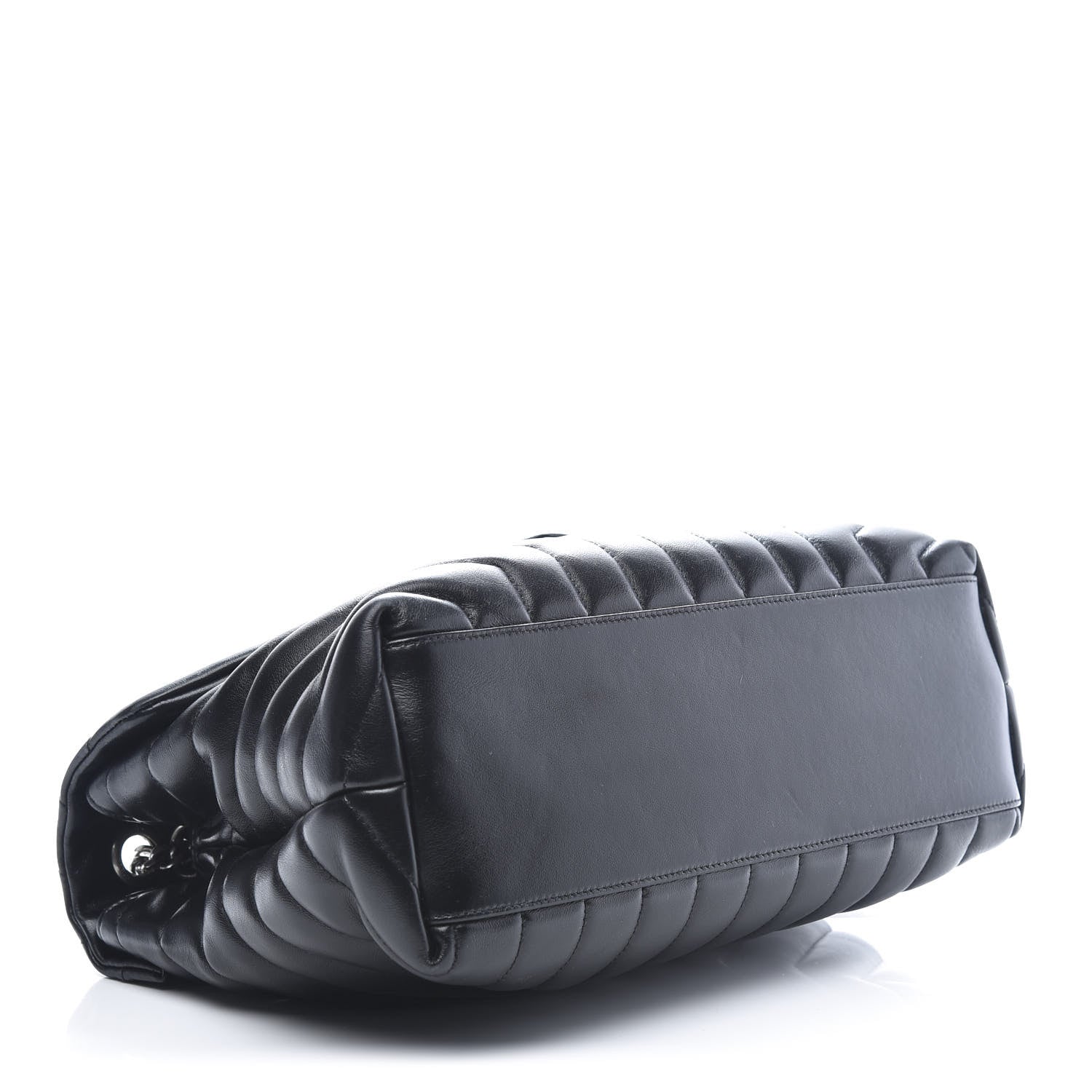 Saint Laurent Calfskin Y Quilted Monogram Medium Loulou Chain Satchel Black 4 of 12