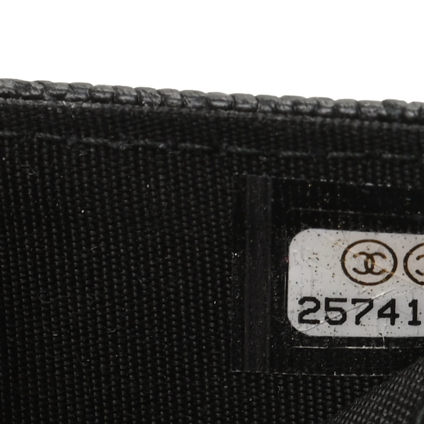 Caviar Quilted Boy Flap Card Holder Black