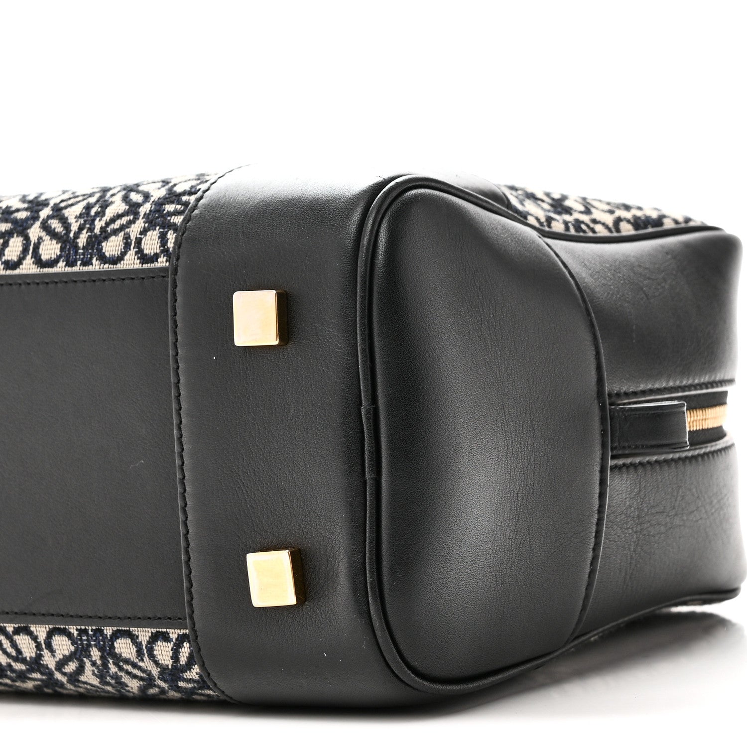 Loewe Jacquard Anagram Calfskin Amazona 28 Black Navy 9 of 9