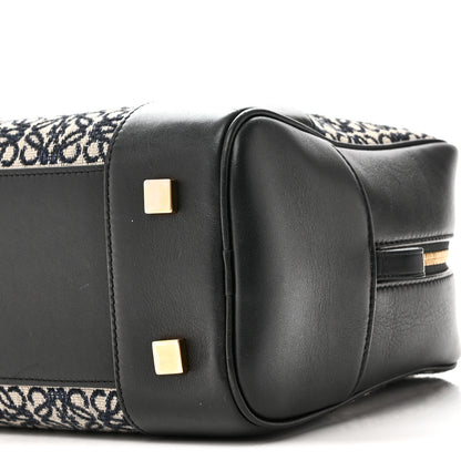 Loewe Jacquard Anagram Calfskin Amazona 28 Black Navy 9 of 9