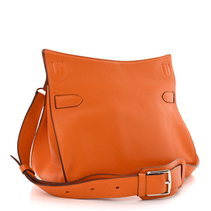 Hermes Taurillon Clemence Jypsiere 34 Orange 3 of 14