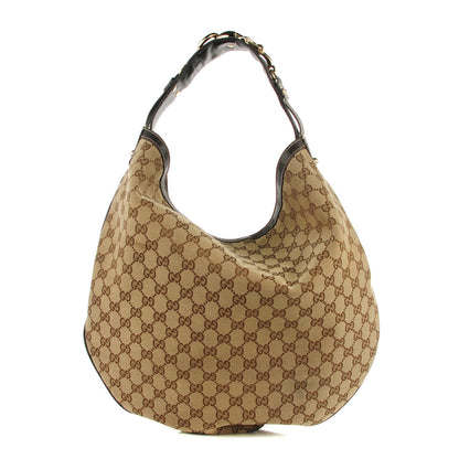 Gucci Monogram Large Wave Hobo Dark Brown 1 of 9
