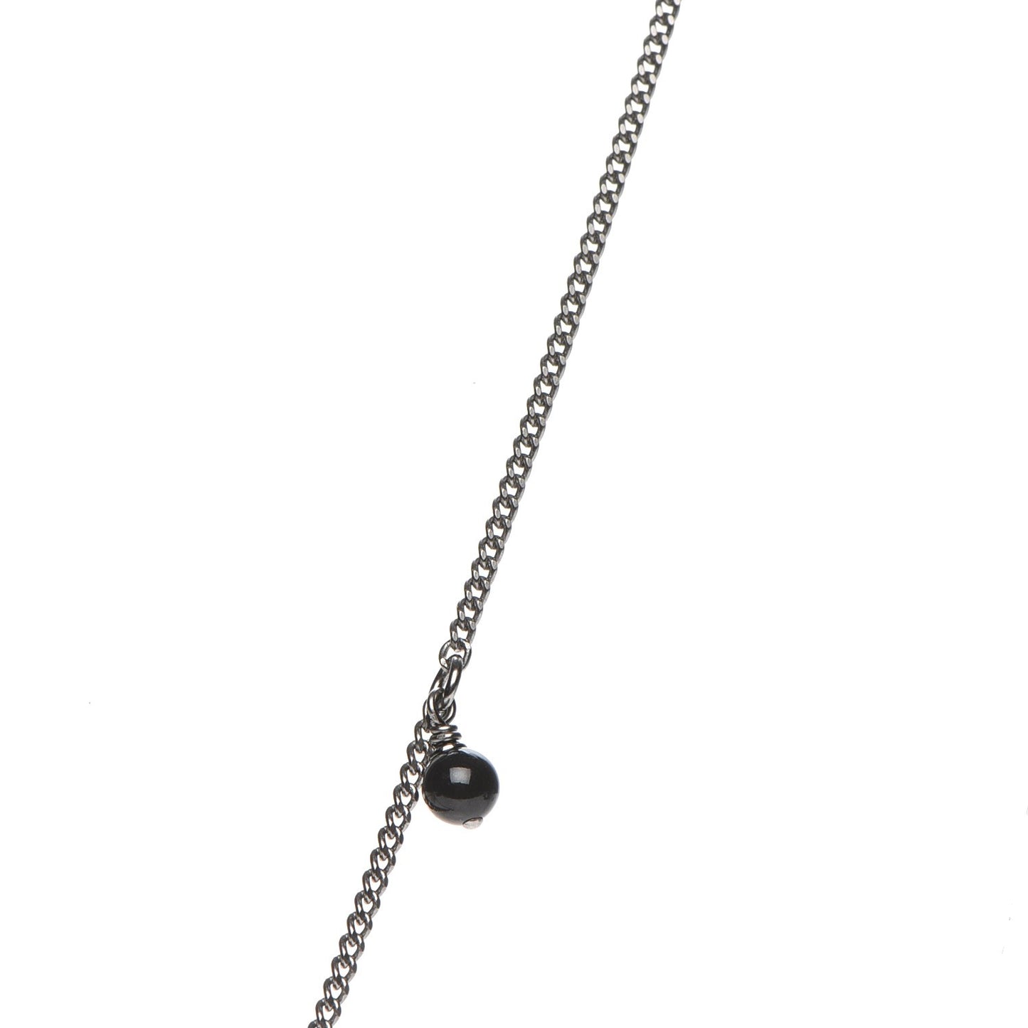 Ruthenium Resin CC Necklace Black Purple
