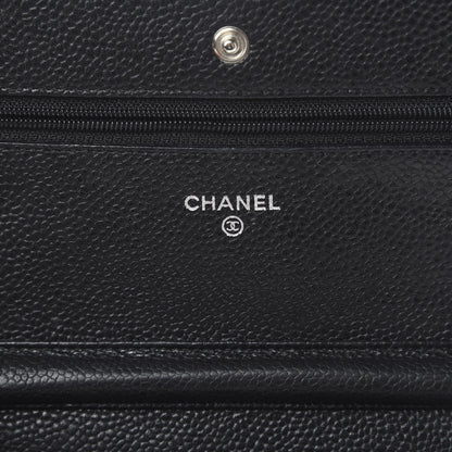 Chanel Caviar Quilted Wallet On Chain WOC Black 5 of 14