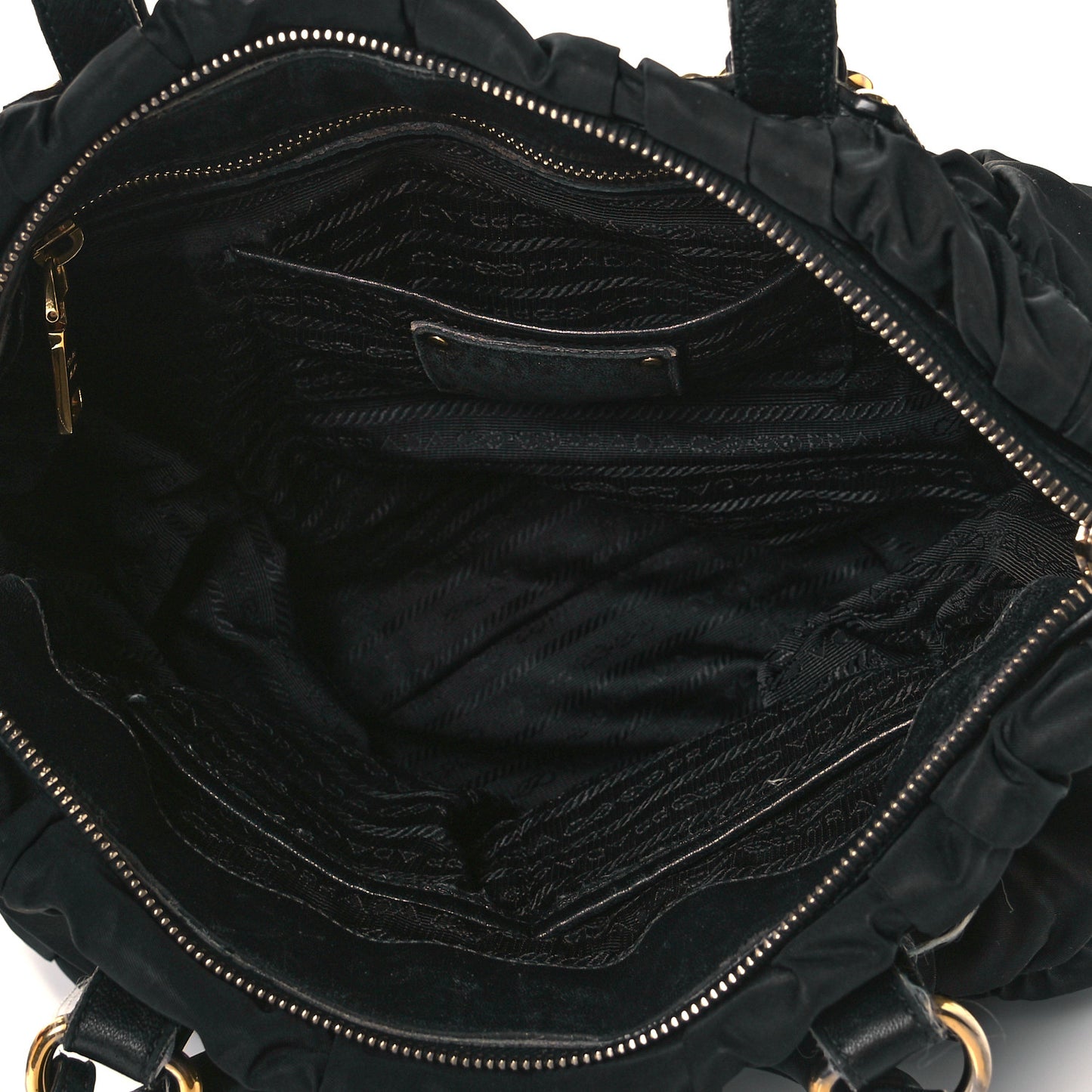 Tessuto Nylon Gaufre Tote Black