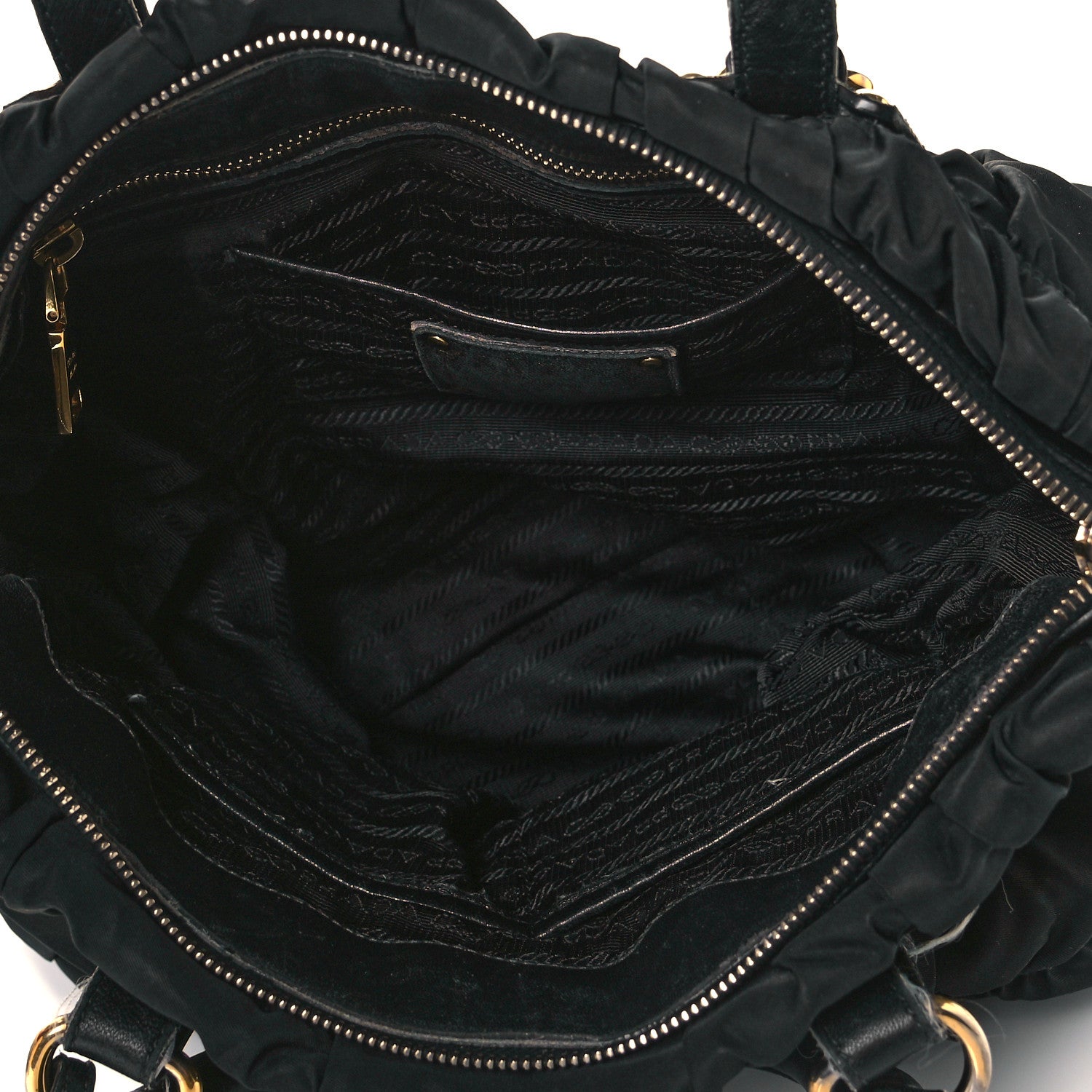 Prada Tessuto Nylon Gaufre Tote Black 6 of 16