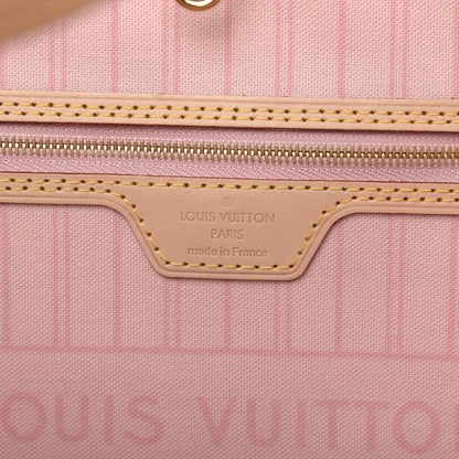 Louis Vuitton Damier Azur Neo Neverfull MM Rose Ballerine 8 of 10