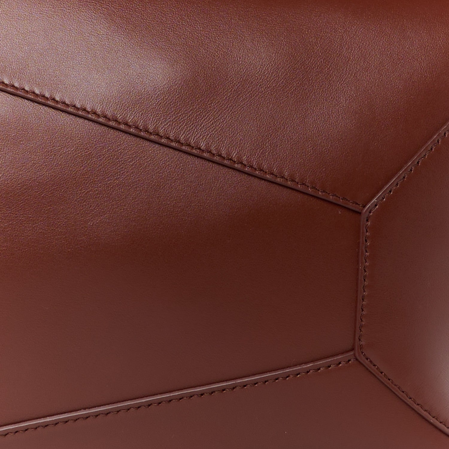 Loewe Shiny Calfskin Large Puzzle Bag Brownie 8 of 13