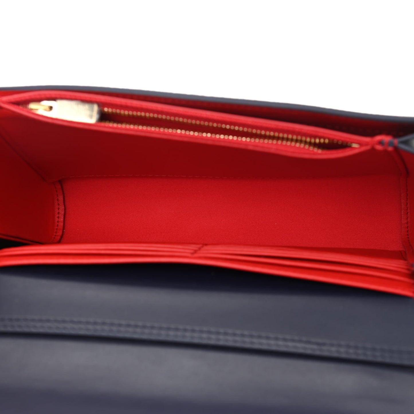 Calfskin Spikes Loubinthesky Paloma Clutch Navy