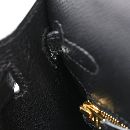 Hermes Epsom Kelly Sellier 25 Black 7 of 11