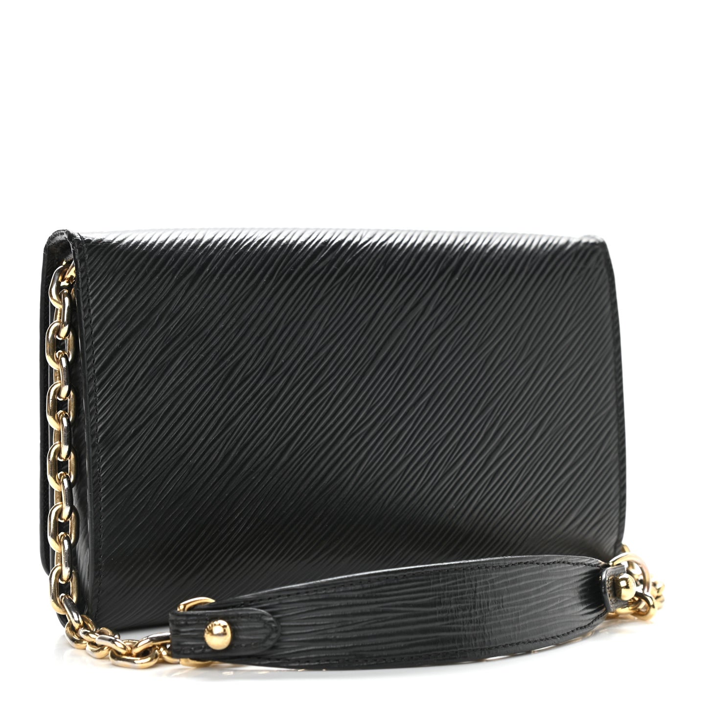 Epi Mechanical Flowers Twist Chain Wallet Black