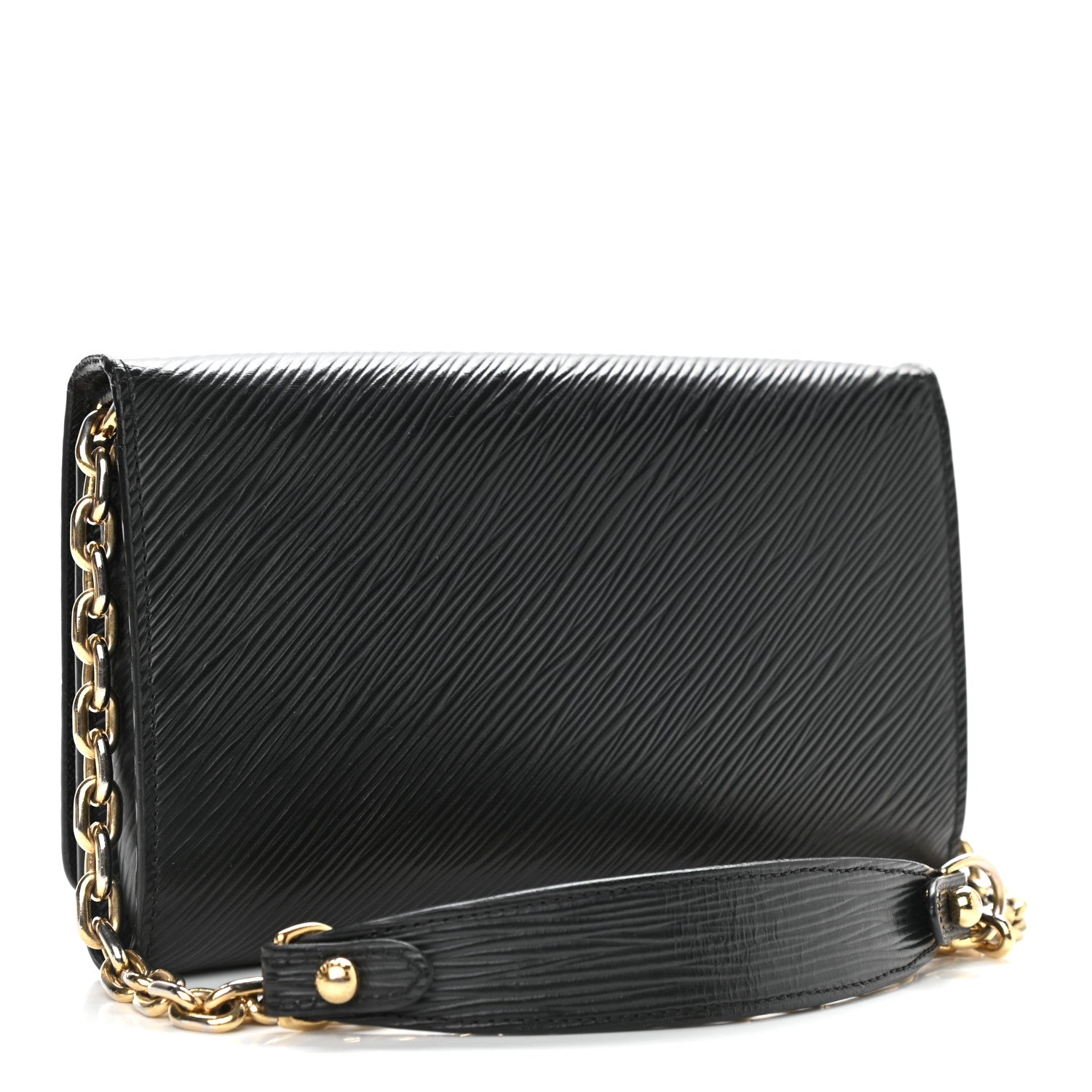 Louis Vuitton Epi Mechanical Flowers Twist Chain Wallet Black 2 of 11