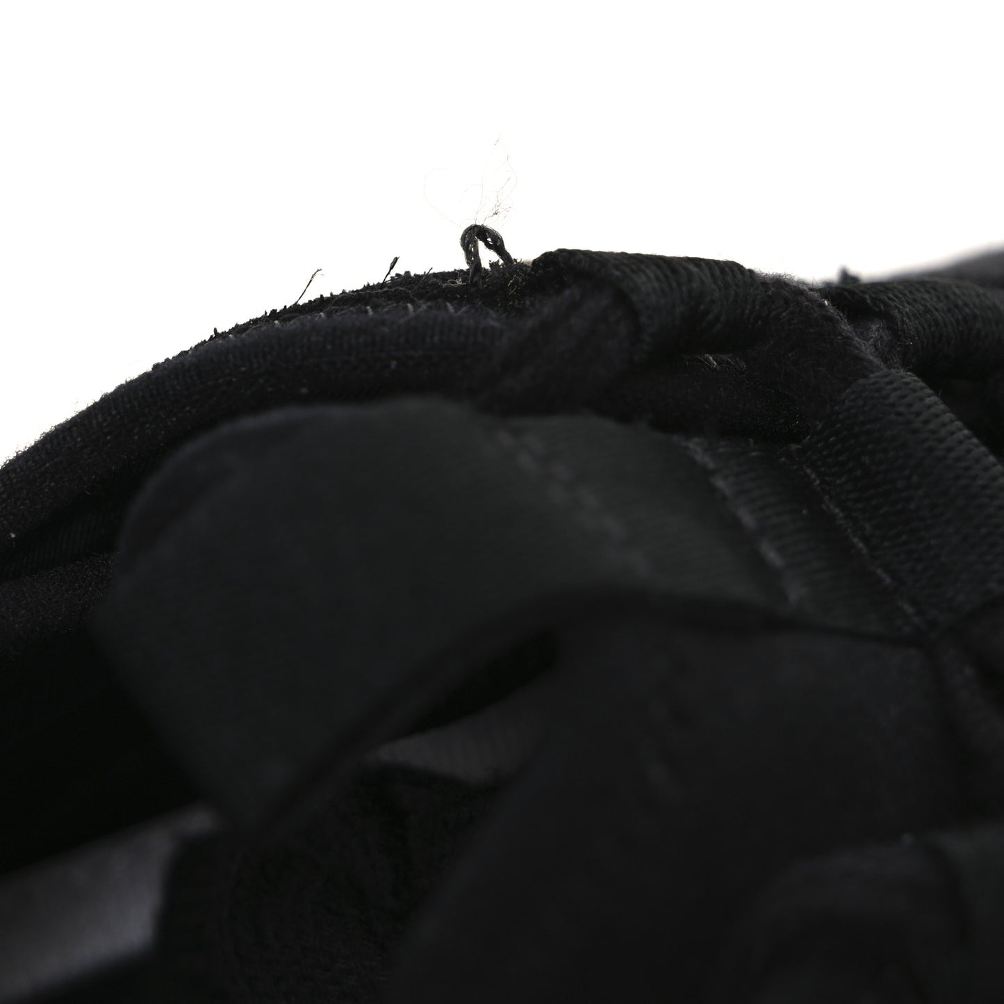 Velvet Calfskin Mixed Fibers CC Sneakers 37.5 Black