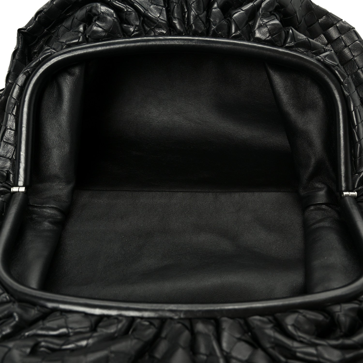 Bottega Veneta Nappa Maxi Intreccio The Pouch Oversized Clutch Black 5 of 11