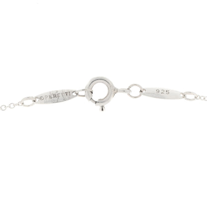 Tiffany Sterling Silver Diamond Elsa Peretti Cross Pendant Necklace 4 of 4