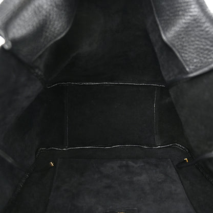 Saint Laurent Grained Deerskin Bea Tote Black 5 of 10