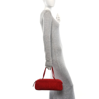 Khaite Suede Calfskin Simona Shoulder Bag Rebel 2 of 9