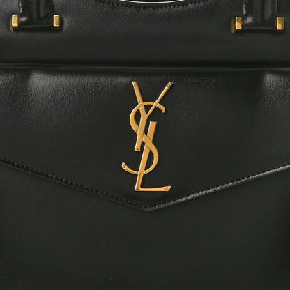 Saint Laurent Shiny Calfskin Medium Uptown Tote Black 8 of 11