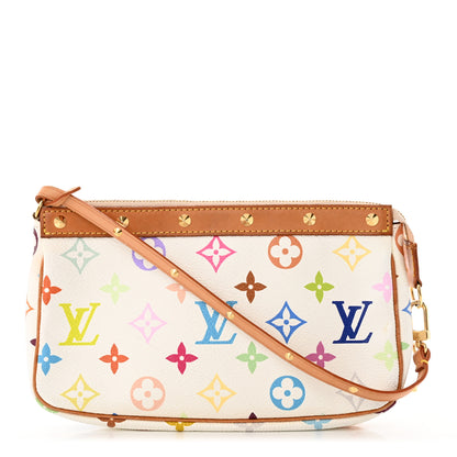 Louis Vuitton Monogram Multicolor Pochette Accessories White 1 of 11