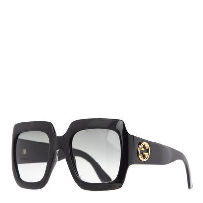Gucci Acetate Square Frame Sunglasses GG0053S Black 1 of 8
