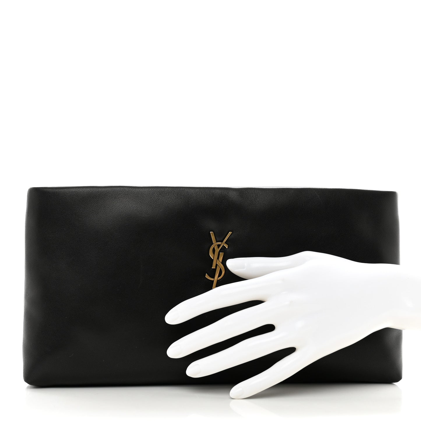 Lambskin Long Calypso Pouch Black