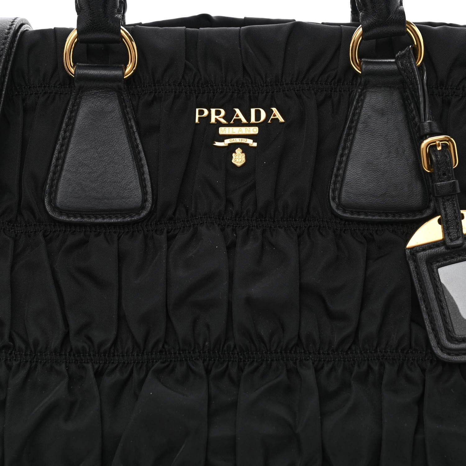 Prada Tessuto Nylon Gaufre Tote Black 9 of 11