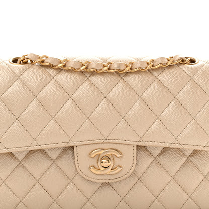 Chanel Metallic Caviar Quilted Small Double Flap Gold 8 of 11