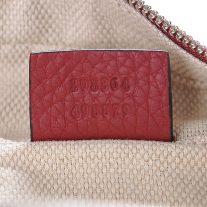 Gucci Pebbled Calfskin Studded Small Soho Disco Bag Soft Burgundy 6 of 6