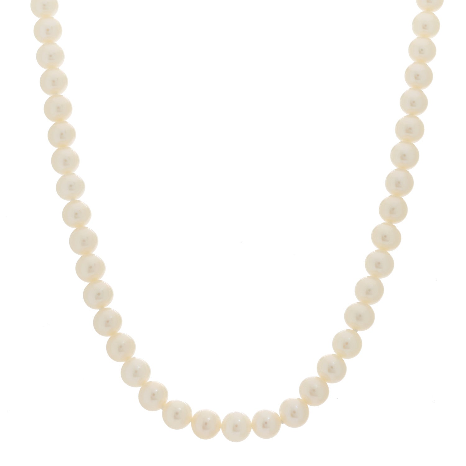 Tiffany Sterling Silver Freshwater Cultured Pearl 6-7mm Ziegfeld Necklace 1 of 6