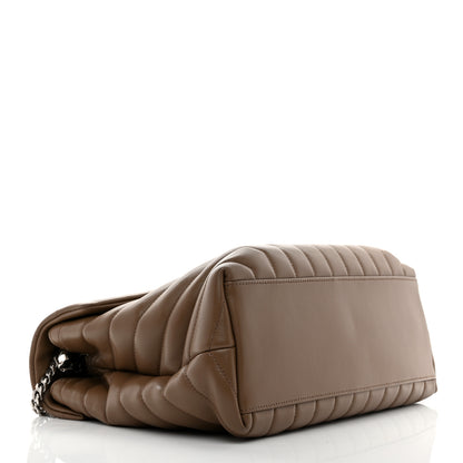 Saint Laurent Calfskin Y Quilted Monogram Medium Loulou Chain Satchel Desert Storm 4 of 12