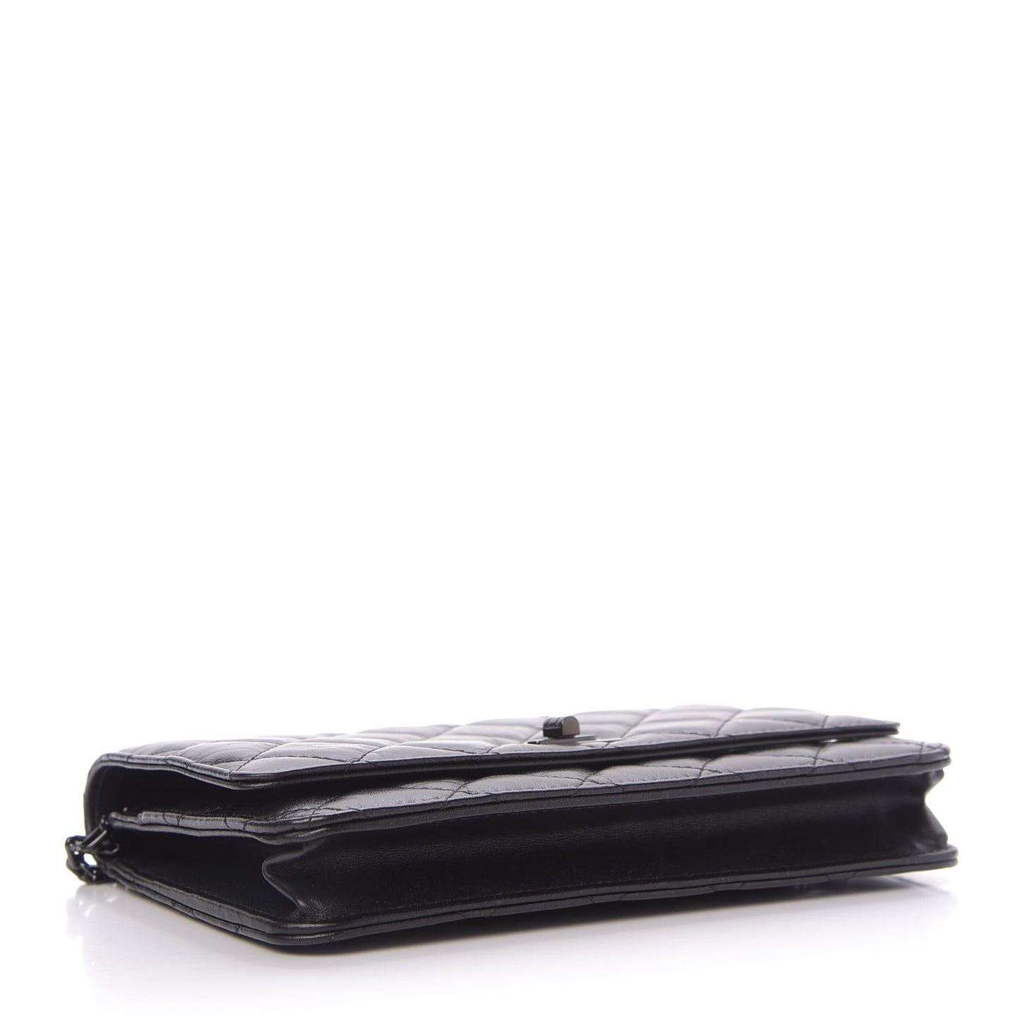 Aged Calfskin Quilted Reissue Wallet On Chain WOC So Black