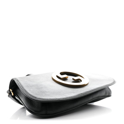 Gucci Roxy Calfskin Blondie Chain Shoulder Flap Bag Black 4 of 10
