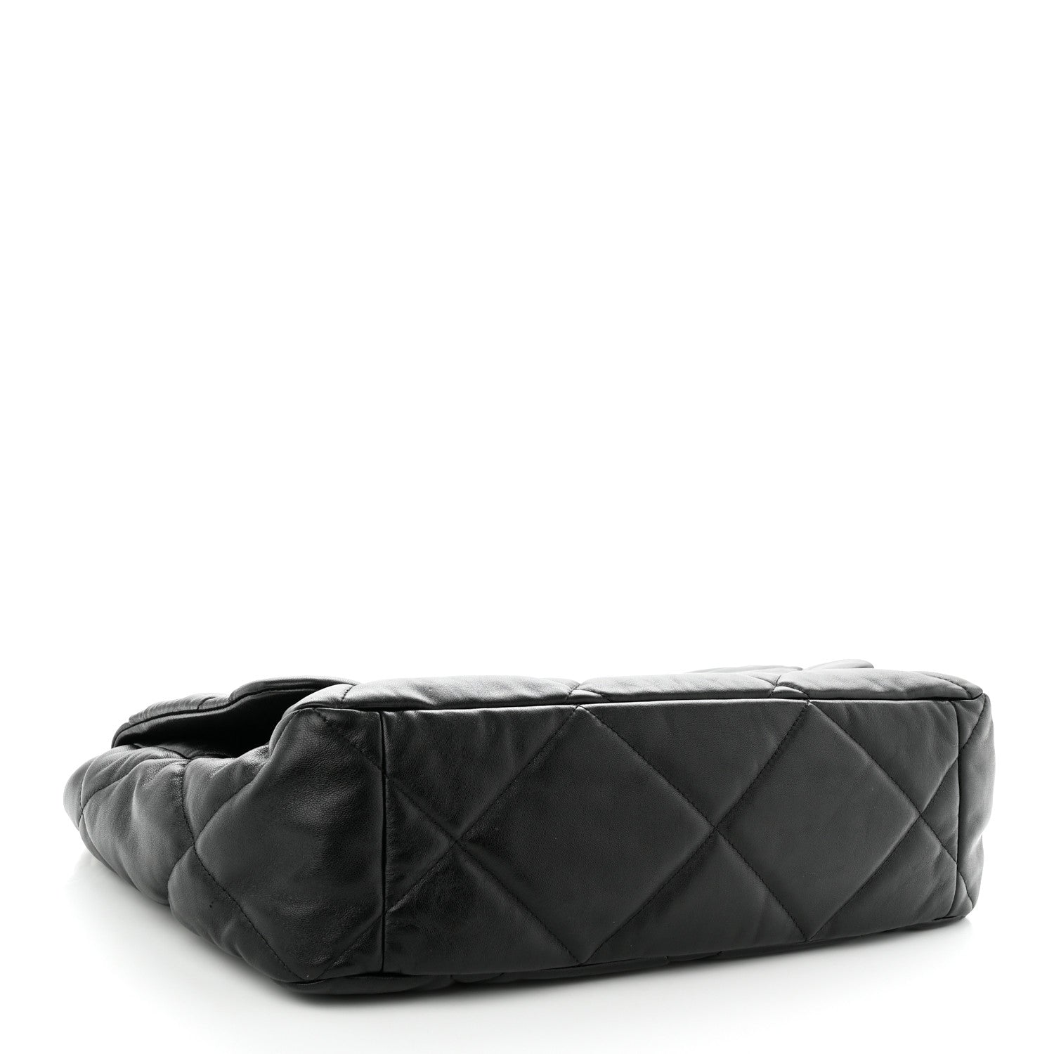 Chanel Lambskin Quilted Maxi Chanel 19 Flap Black 4 of 12