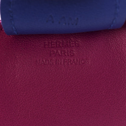 Hermes Milo Lambskin Grigri Rodeo Horse Bag Charm MM Rose Pourpre Malachite Bleu Electrique 3 of 5