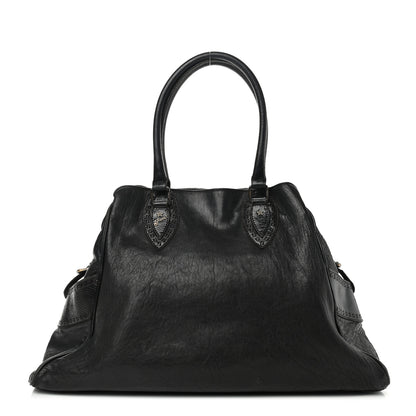 Fendi Distressed Lambskin Large Bag De Jour Tote Black 1 of 13