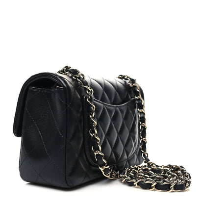 Chanel Lambskin Quilted Mini Rectangular Flap Black 3 of 10