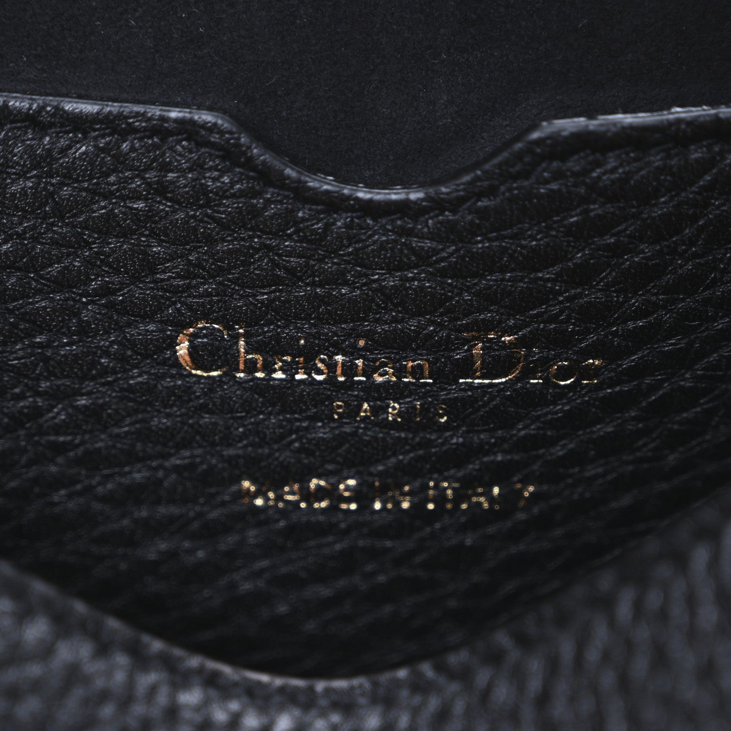 Christian Dior Grained Calfskin Medium Bobby Flap Black 6 of 11