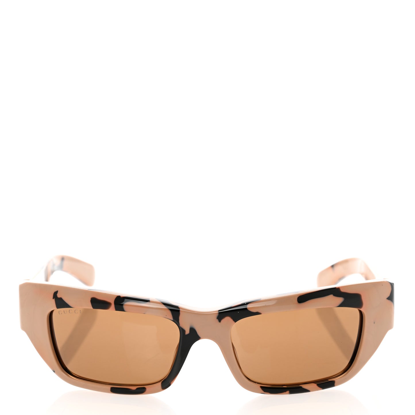 Cat Eye Tortoise Sunglasses GG1296S Shiny Nugat Black