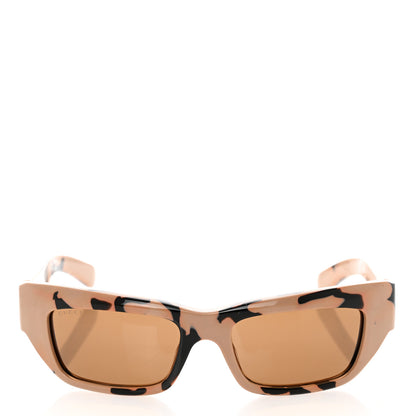 Gucci Cat Eye Tortoise Sunglasses GG1296S Shiny Nugat Black 2 of 8