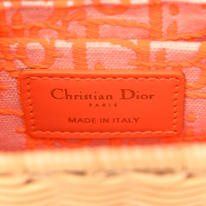 Christian Dior Wicker Oblique 30 Montaigne Box Bag Fluorescent Orange 6 of 11