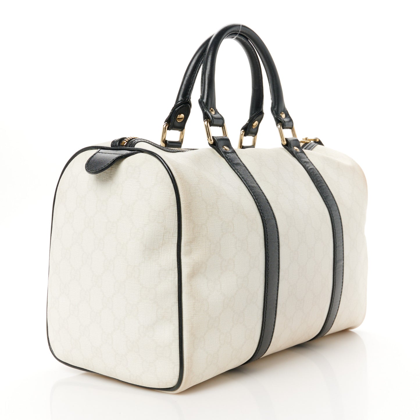 GG Plus Monogram Medium Joy Boston White Black