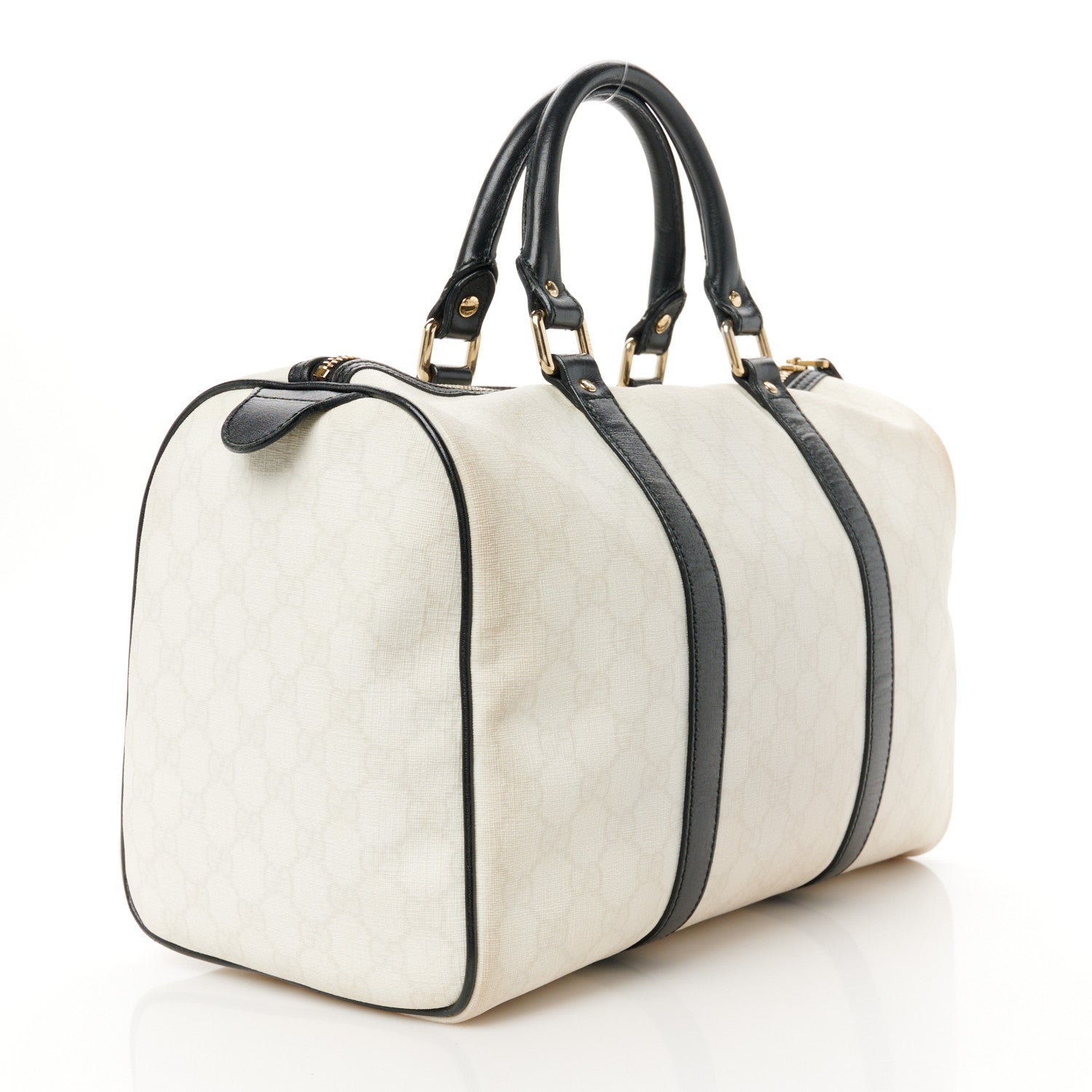 Gucci GG Plus Monogram Medium Joy Boston White Black 3 of 12