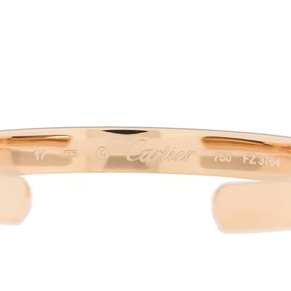 Cartier 18K Pink Gold LOVE Cuff Bracelet 17 4 of 4
